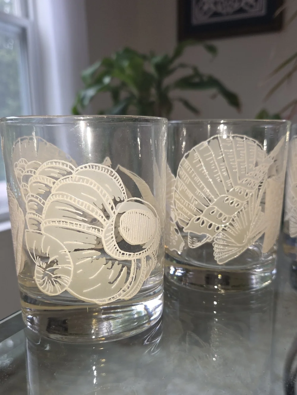 Vintage Tastesetter by Sigma seashell double old fashioned rocks glass 1 Pc